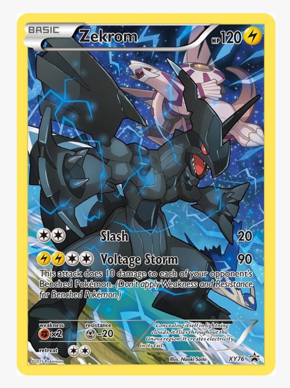 Zekrom (Full Art Promo) XY Promos Pokemon Trading Card